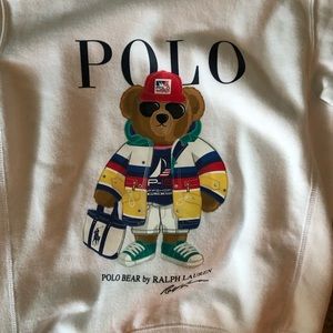 NWOT Polo Ralph Lauren Yacht Bear Crewneck W XS